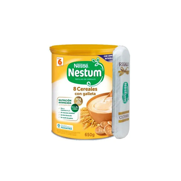 Nestle Nestum 8 Cereales Con Galleta Regalo Cuchara 650g - Batty Beauty