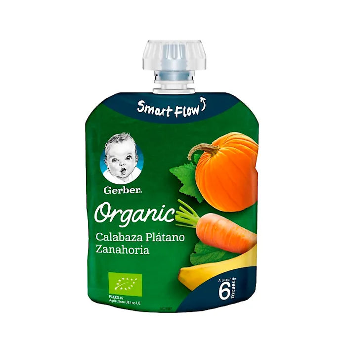 Gerber Organic Citrouille Banane Carotte