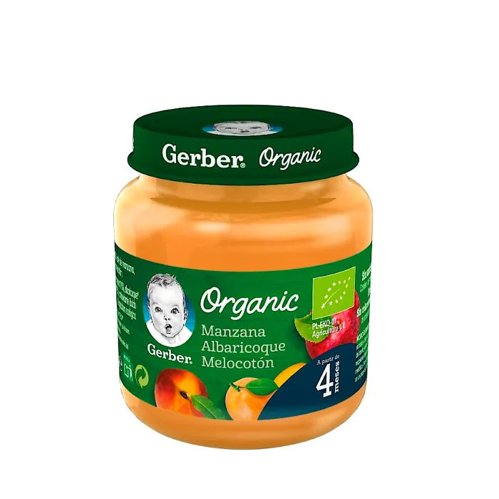 Gerber Organic Pomme Abricot Pêche