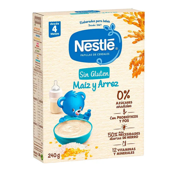 Nestle Nestlé Papilla Sans Gluten Maïs et Riz 240g - Batty Beauty