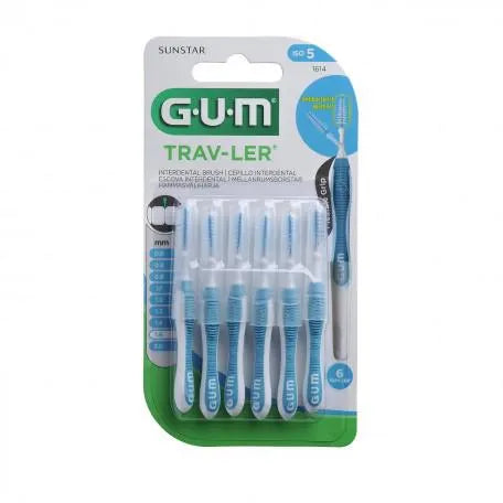 Gum Sunstar Interdental Brush 1,6 Mm Trav-Ler 6 Uds