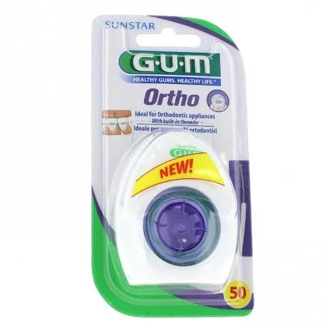 Gum Sunstar Gum Fil Dentaire Ortho 50 Unités