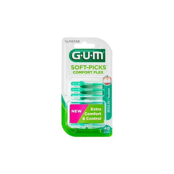 Gum Gomme À Mâcher Soft Picks Comfort Flex Reg Mint 40u - Batty Beauty