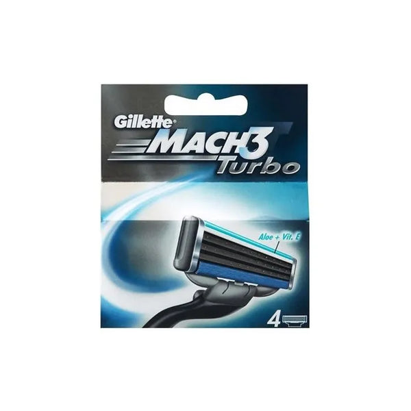 Gillette Mach3 Turbo 4 Unités - Batty Beauty