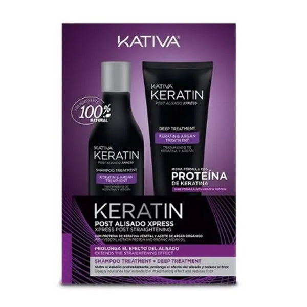 Kativa Keratin Post-lissage Xpress Coffret 2 Produits - Batty Beauty
