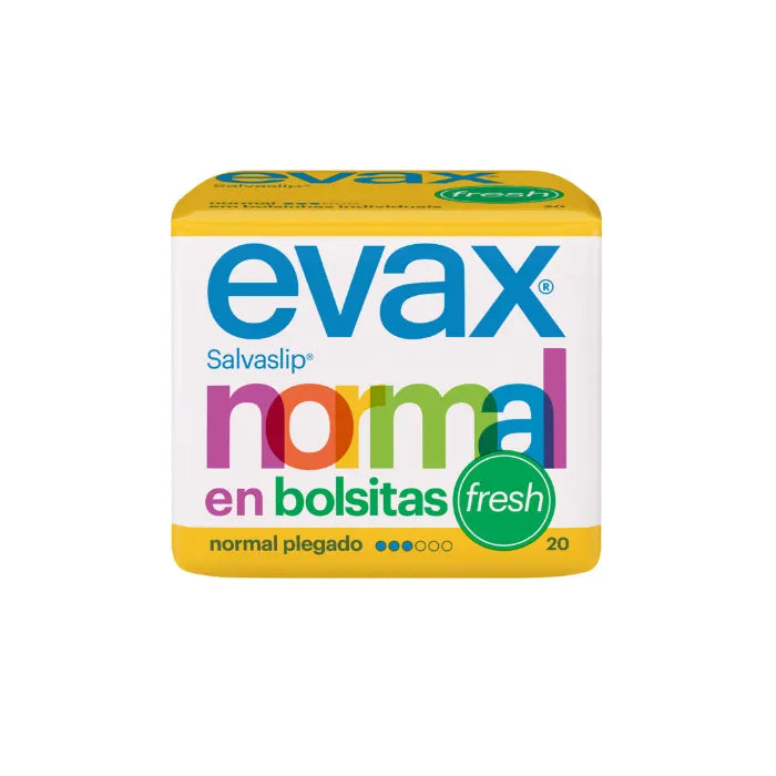 Evax Normal Fresh Protège Slip Petits Sacs 20 Unités