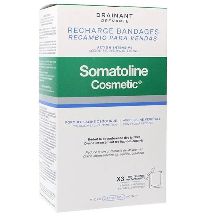 Somatoline Bande De Drainage Rechargeable Action Anti-Choc 6 Unités