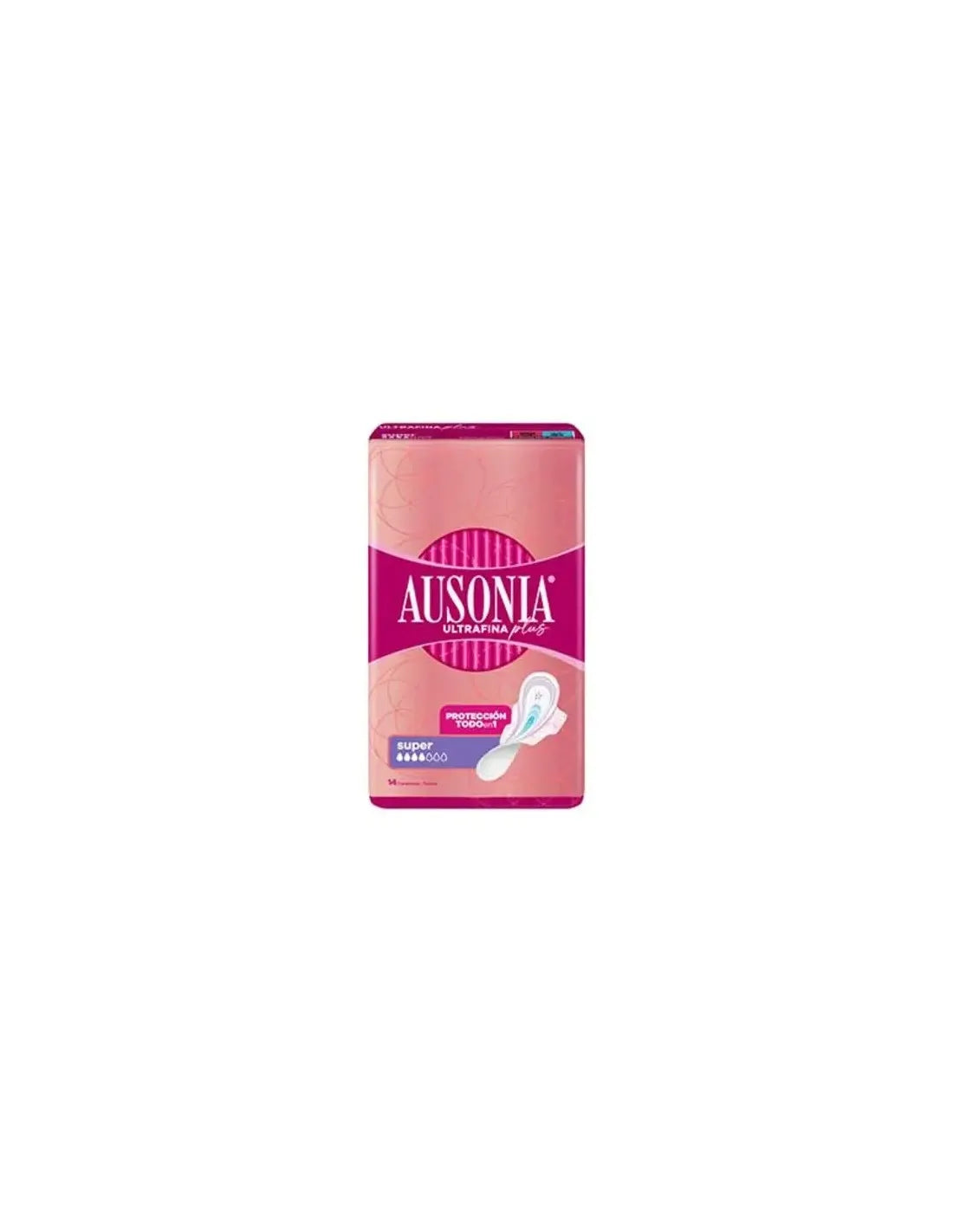 Ausonia Ultrafina Plus Compresas Super Alas 14 U