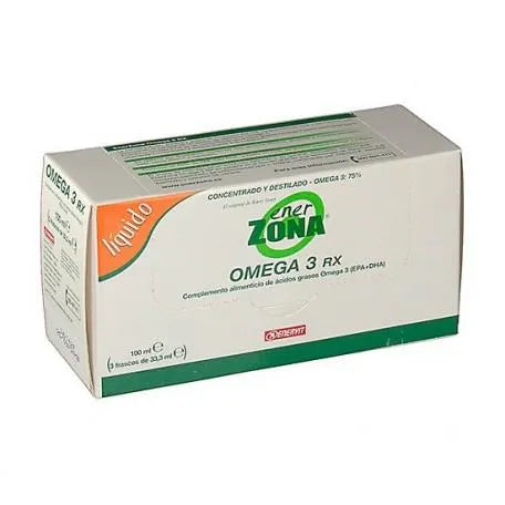 Enervit Enerzona Omega 3 Rx Complemento Alimenticio De Ácidos Grasos Aceite Pescado 3 Frascos X