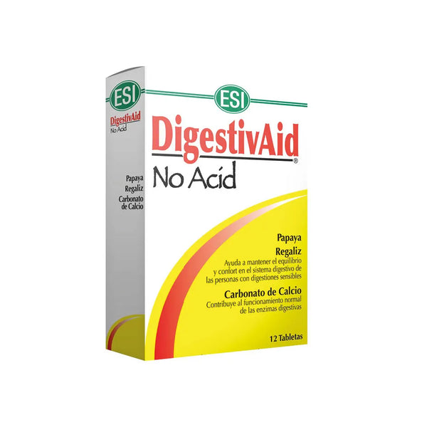 ESI Digestivaid No Acid 12 Tabletas - Batty Beauty