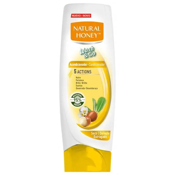 Natural Honey Wash y Go Acondicionador Seco