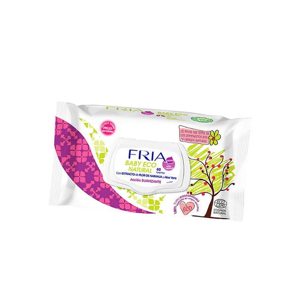 Fria Baby Eco Natural Soothing Wipes 80 Sheets - Batty Beauty