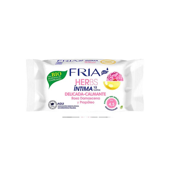 Fria Herbs Soothing Intimate Wipes pH 4.5 12 Wipes - Batty Beauty