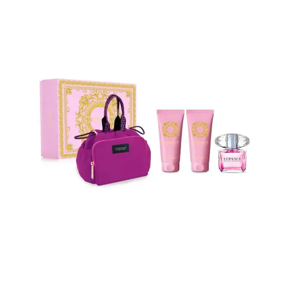Versace Bright Crystal Eau De Toilette Vaporisateur 90ml Coffret 4 Produits - VERSACE