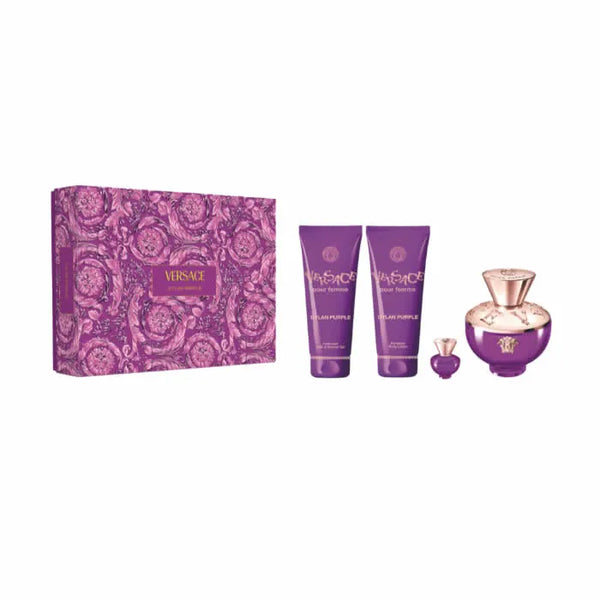 Versace Dylan Purple Eau De Parfum Coffret 4 Produits 100ml - Batty Beauty