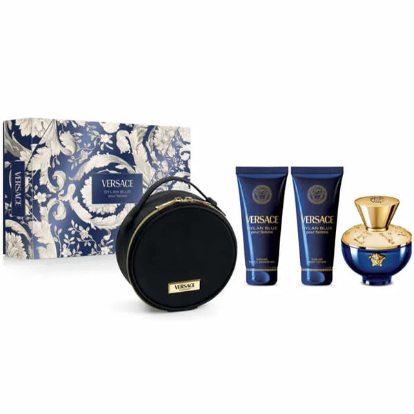 Versace Dylan Blue Pour Femme Eay De Parfum Coffret 3 Produits 100ml - Batty Beauty