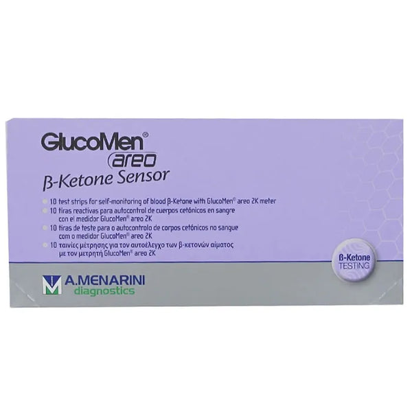 Menarini Glucomen Areo Sensor B-Ketone 10 bandelettes réactives - Batty Beauty