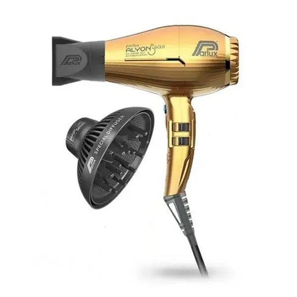 Parlux Hair Dryer Alyon Gold + Diffuseur - Batty Beauty