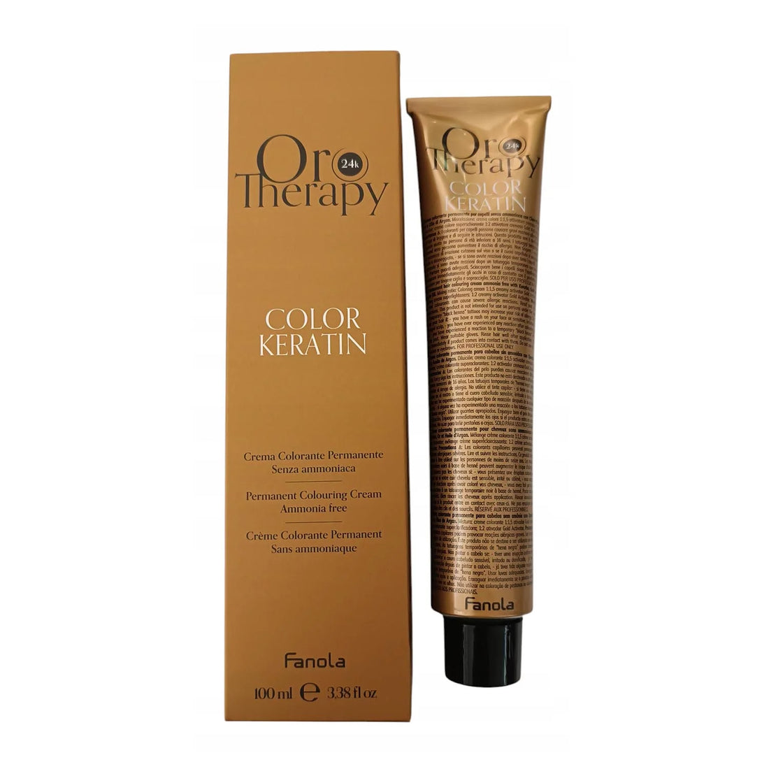 Fanola Oro Therapy Color Keratin Crema Colorante 6,31 Dark Blonde Sand
