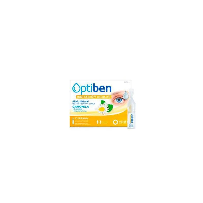 Optiben Cinfa Optiben For Irritated Eyes Eye Droplet 10 Ampoules
