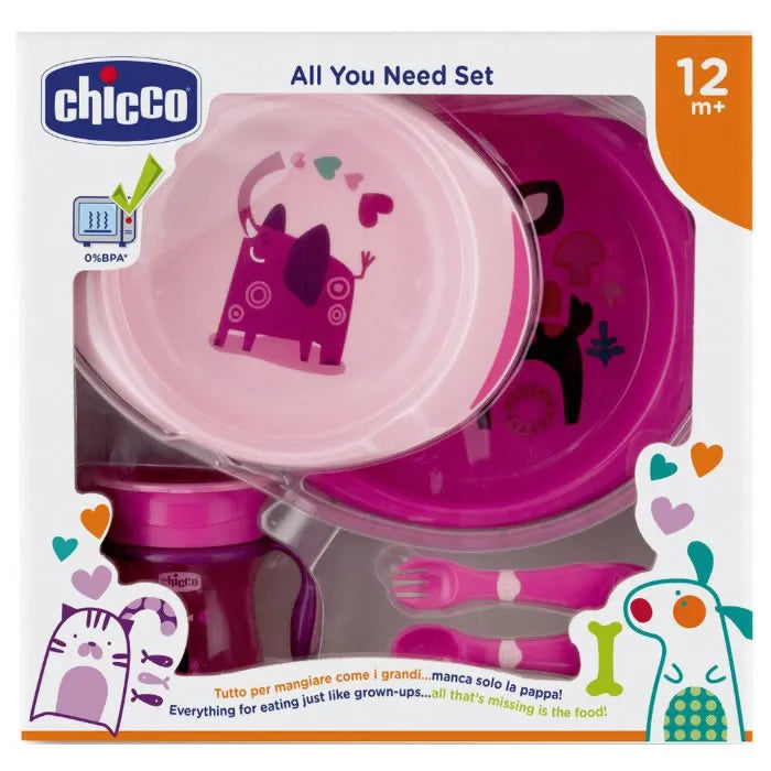 Chicco All You Need 12m+ Rose Coffret 5 Produits
