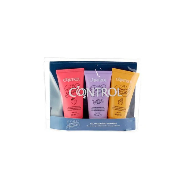 Control Sweet Pleasure Travel Kit Massage Gels 3x50ml - Batty Beauty