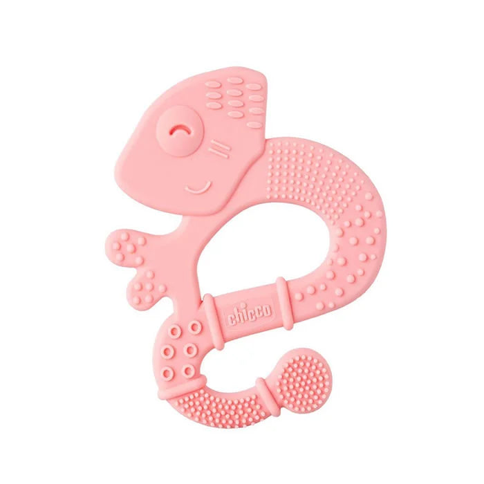 Chicco Anneau De Dentition Chicco Supersoft Iguana Rose 2 Mois Et Plus