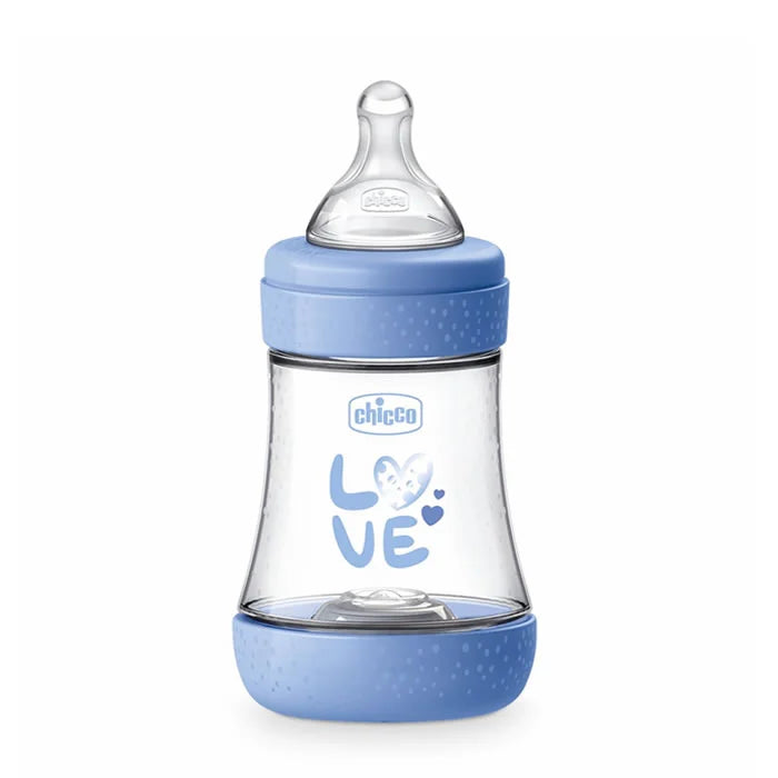 Chicco Biberon Chicco Perfect 0M+ Silicone Blue