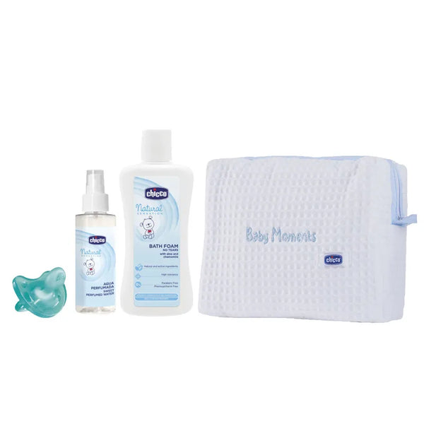Chicco Toilet Bag Pique Blue Set 3 Pieces - Batty Beauty