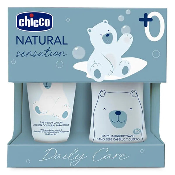 Chicco Natural Sensation Set D'hygiène Et De Bain 2 Pièces - Batty Beauty