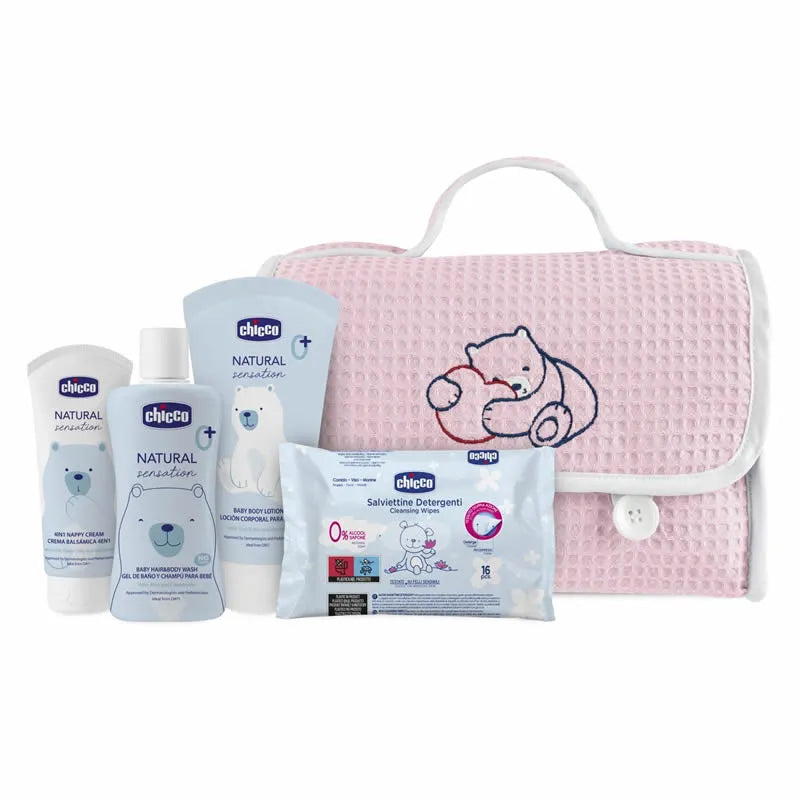 Chicco Sacs Piqué Rose Set 5 Pièces