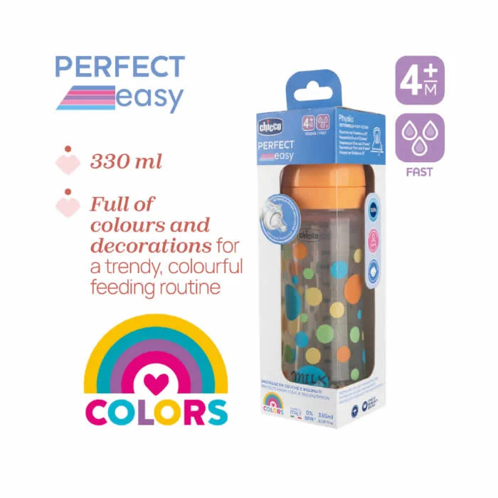 Chicco Biberon Chicco Perfect Easy Colors 4 Mois Et Plus