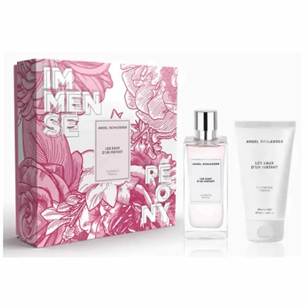 Angel Schlesser Les Eaux D'Un Instant Immense Peony Eau De Toilette Coffret 2 Produits 100ml - Batty Beauty