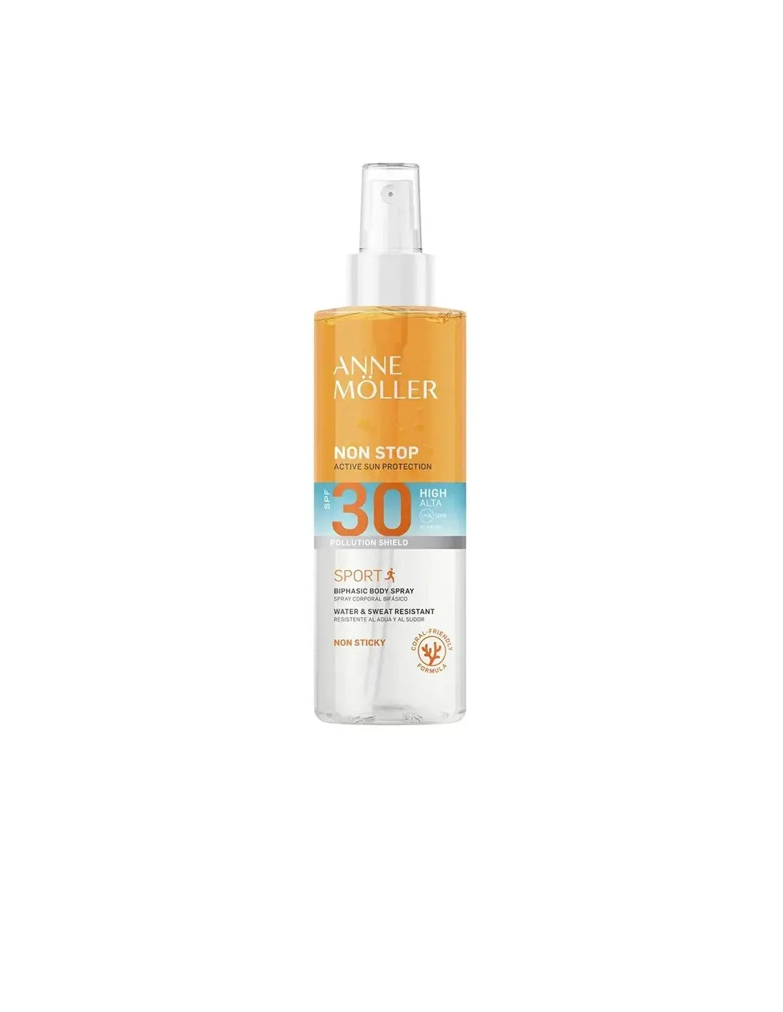 Anne Möller Anne Moller Non Stop Sport Biphasic Body Spf30 @