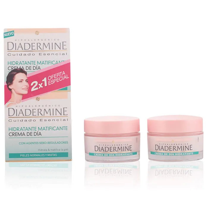 Diadermine Crème De Jour Hydratant Matifiant Coffret 2 Produits