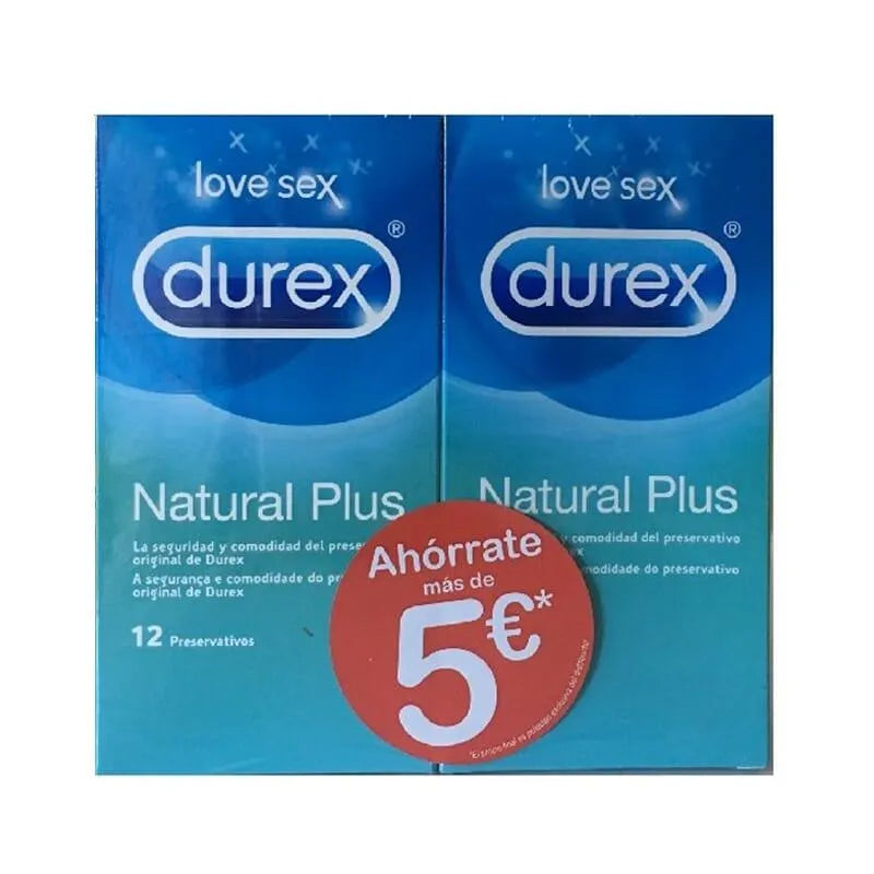 Durex Duplo Durex Natural Plus 2 Uds