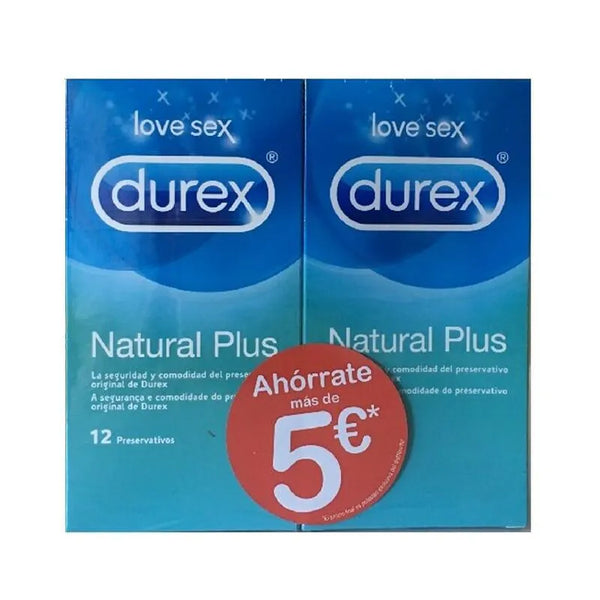 Durex Duplo Durex Natural Plus 2 Uds - Batty Beauty