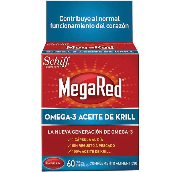MegaRed Omega 3 Krill Oil 60 Capsules - Batty Beauty
