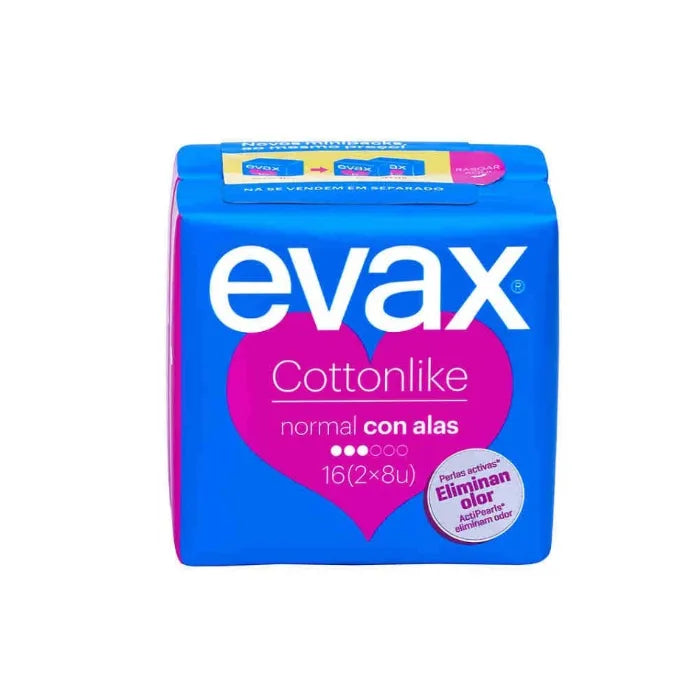 Evax Cottonlike Normal Avec Ailettes 16 Unités