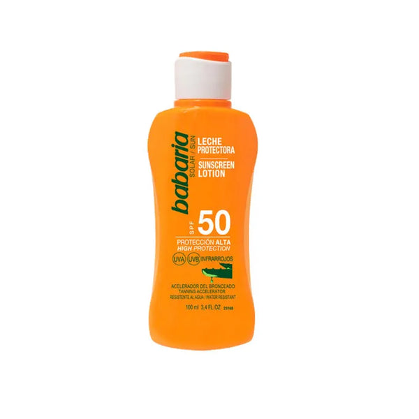 Babaria Sunscreen Lotion With Aloe Vera Spf50 100ml - BABARIA