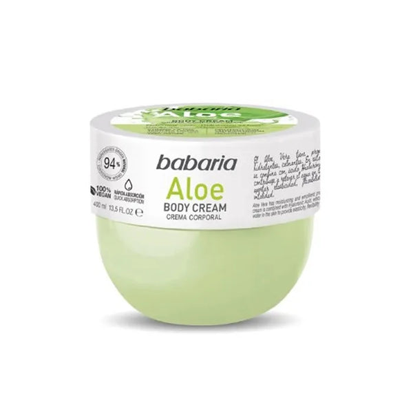 Babaria Aloe Crème pour Le Corps 400ml - Batty Beauty