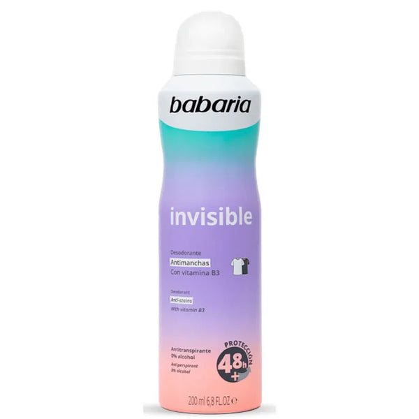 Babaria Invisible Deodorant 200ml - Batty Beauty