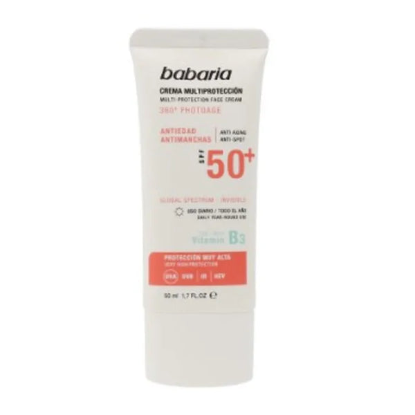 Babaria Solar Multiprotection Anti-SPot Cream Spf50 50ml - Batty Beauty