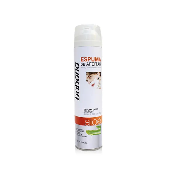 Babaria Mousse À Raser Aloe Vera Peaux Sensibles 300ml - Batty Beauty