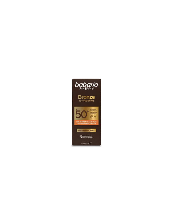 Babaria Sol Bronze Facial Fluido Solar Fotoprotector Glow Color Spf50 40ml - Batty Beauty