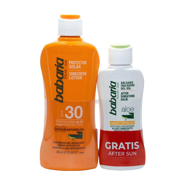 Babaria Aloe Protector Solar Spf30 Balsamo After Sun 1u 200ml - Batty Beauty