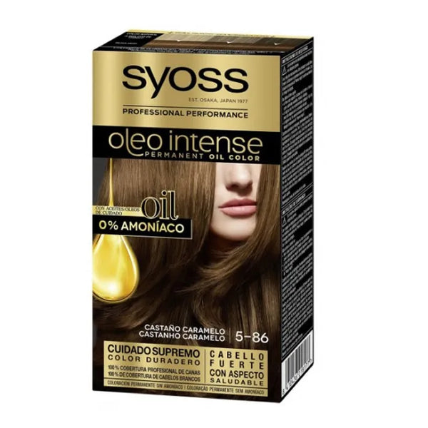 Syoss Oleo Intense Permanent Hair Color 5-86 Caramel Brown - SYOSS
