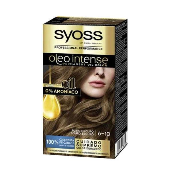 Syoss Oleo Intense Permanent Hair Color 6-10 Dark Blonde - SYOSS