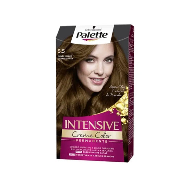 Schwarzkopf Palette Intensive Creme Color Tint 5.5 Luminous Brown - Batty Beauty