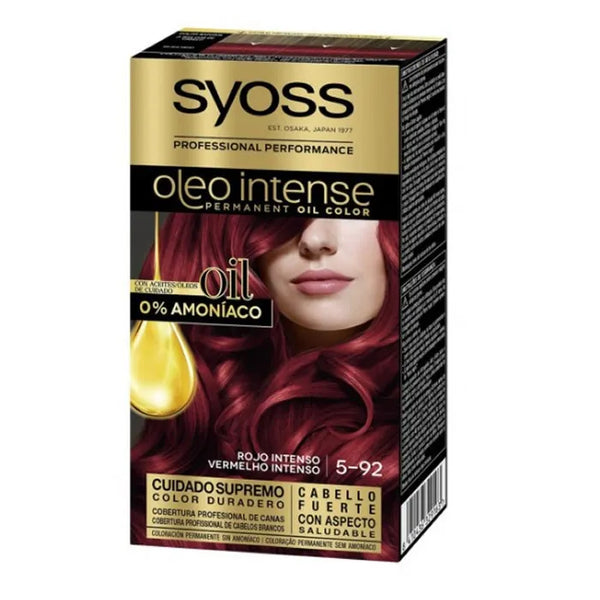 Syoss Oleo Intense Permanent Hair Color 5-92 Intense Red - SYOSS
